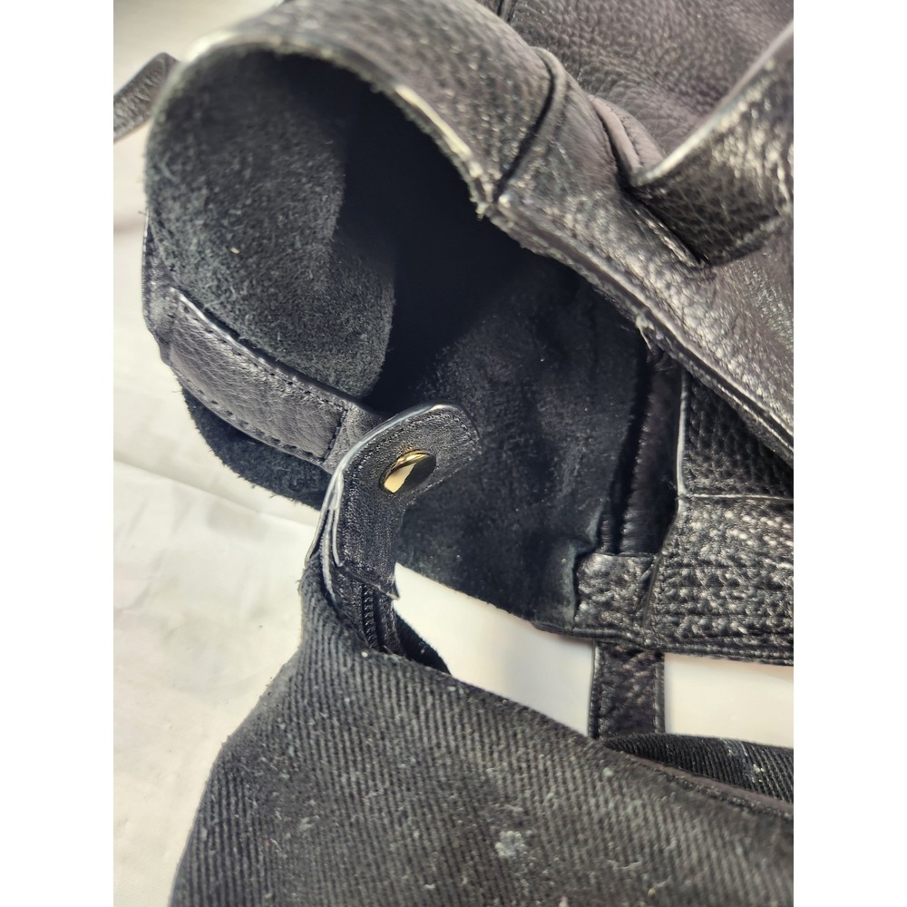 Michael Kors Black Super Soft Cobblestone Leather Shoulder Bag Purse Tote Large - Picture 8 of 9